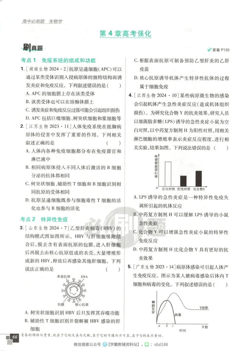 主书_生物_2026版高中必刷题生物人教版_2026版高中必刷题生物选修1RJ