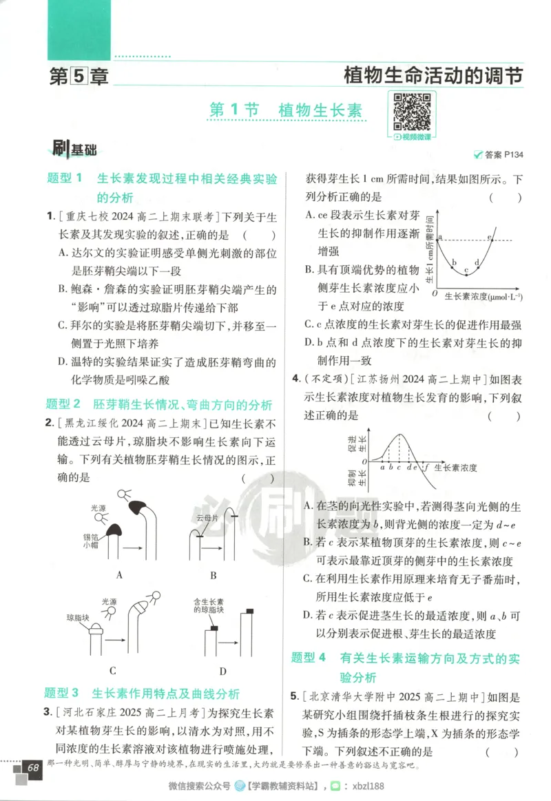 主书_生物_2026版高中必刷题生物人教版_2026版高中必刷题生物选修1RJ