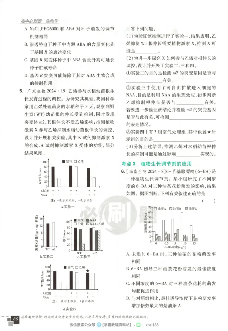 主书_生物_2026版高中必刷题生物人教版_2026版高中必刷题生物选修1RJ