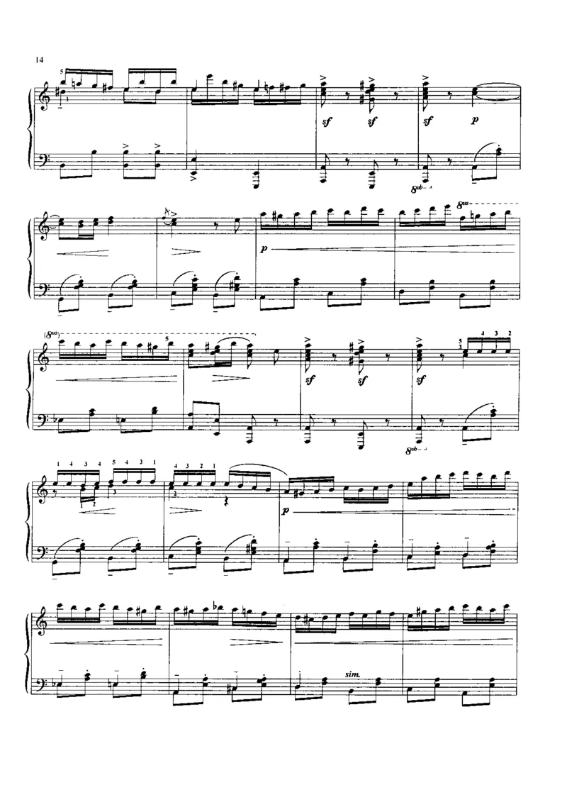 流浪者之歌萨拉萨蒂_一万首著名钢琴曲谱哈农贝多芬合集视频教学电子版高清无水印可打印_06影视钢琴谱合集_影视主题曲钢琴谱