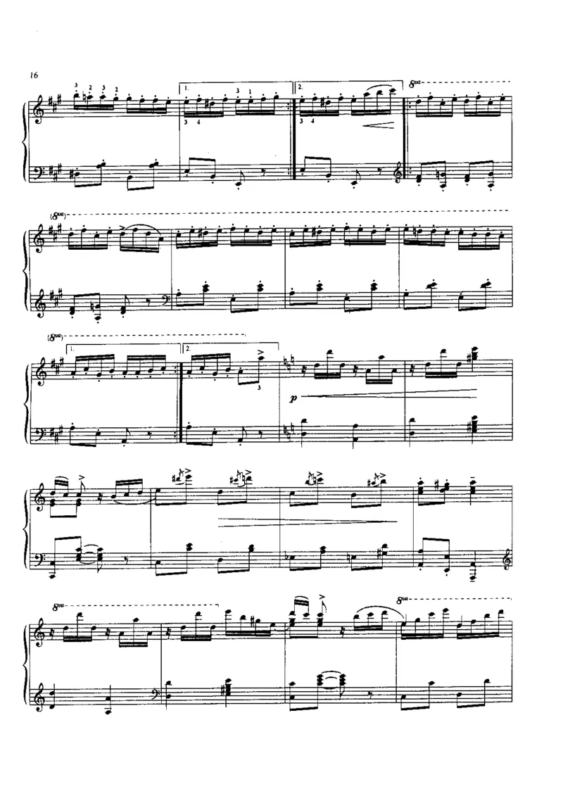 流浪者之歌萨拉萨蒂_一万首著名钢琴曲谱哈农贝多芬合集视频教学电子版高清无水印可打印_06影视钢琴谱合集_影视主题曲钢琴谱