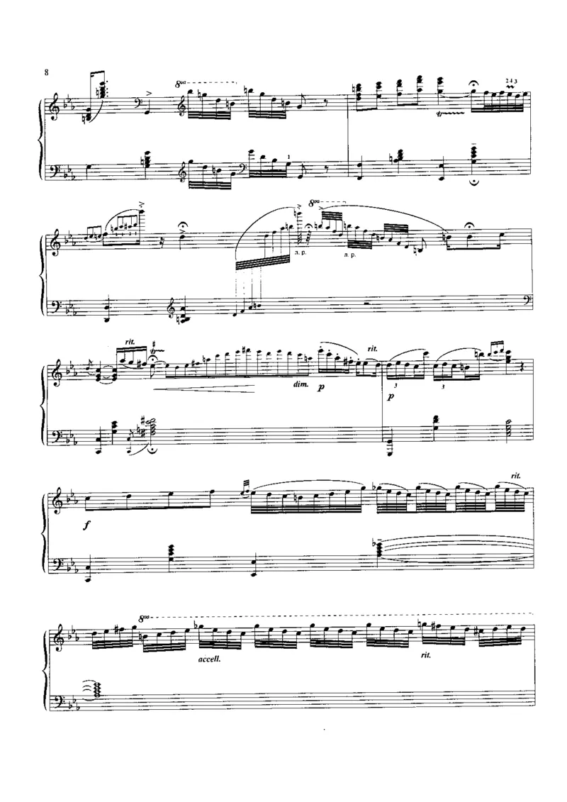 流浪者之歌萨拉萨蒂_一万首著名钢琴曲谱哈农贝多芬合集视频教学电子版高清无水印可打印_06影视钢琴谱合集_影视主题曲钢琴谱