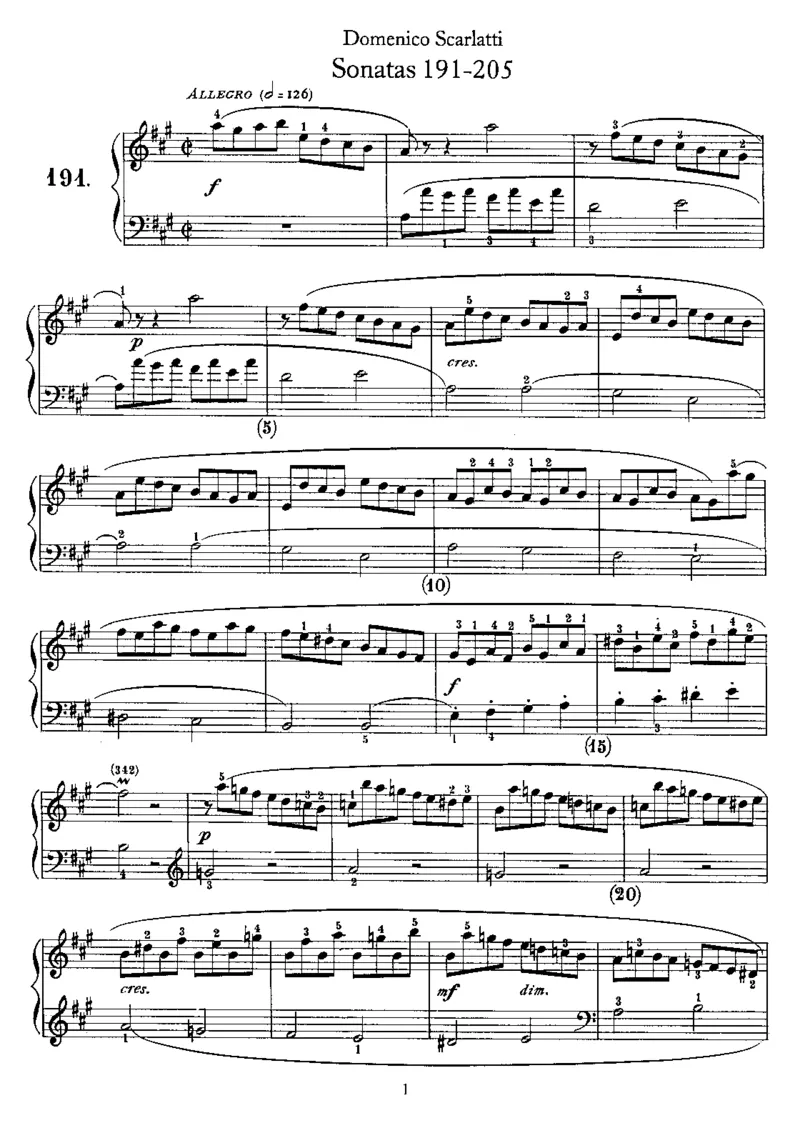 斯卡拉蒂钢琴奏鸣曲全集500首第191-205首ScarlattiSonatas钢琴谱_一万首著名钢琴曲谱哈农贝多芬合集视频教学电子版高清无水印可打印_1古典钢琴知名音乐家谱_斯卡拉蒂钢琴谱全集