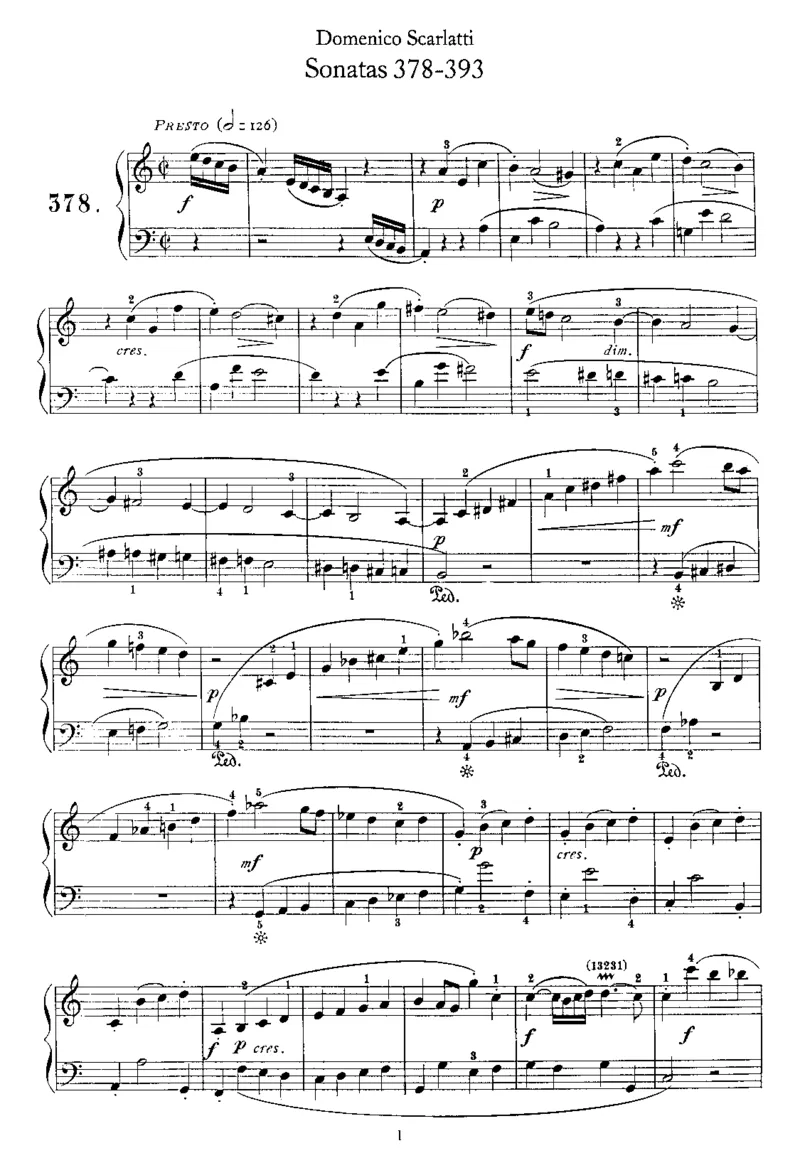 斯卡拉蒂钢琴奏鸣曲全集500首第378-393首ScarlattiSonatas钢琴谱_一万首著名钢琴曲谱哈农贝多芬合集视频教学电子版高清无水印可打印_1古典钢琴知名音乐家谱_斯卡拉蒂钢琴谱全集