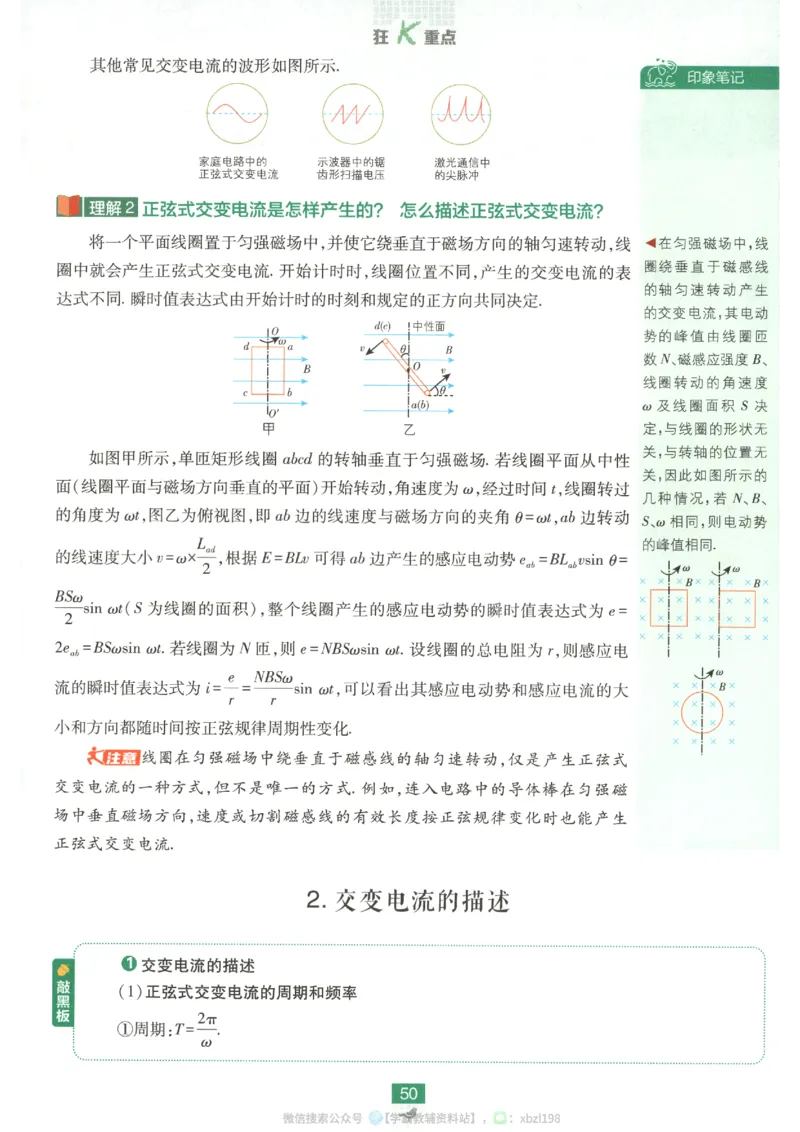 狂K重点_2026版高中必刷题_物理_2026版高中必刷题物理人教版_2026版高中必刷题物理选修二人教版