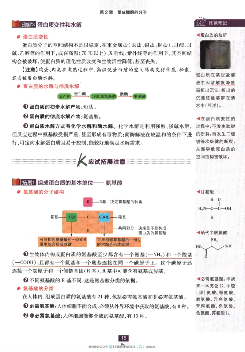 2026版《高中必刷题》生物RJ必修1狂K重点_生物_2026版高中必刷题生物人教版_2026版高中必刷题生物必修1RJ
