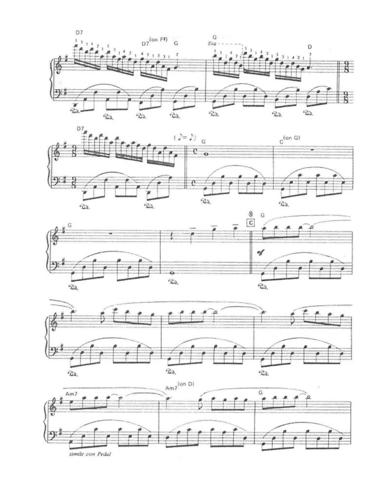 爱的纪念（又译童年的回忆）_一万首著名钢琴曲谱哈农贝多芬合集视频教学电子版高清无水印可打印_02现代钢琴谱合集_理查德克莱德曼钢琴谱全集