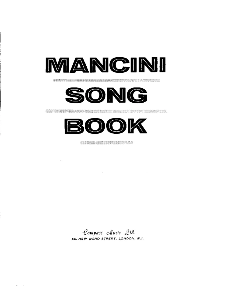 曼奇尼-最佳金曲集_一万首著名钢琴曲谱哈农贝多芬合集视频教学电子版高清无水印可打印_09钢琴教材合集_常用教材钢琴谱（80+本）