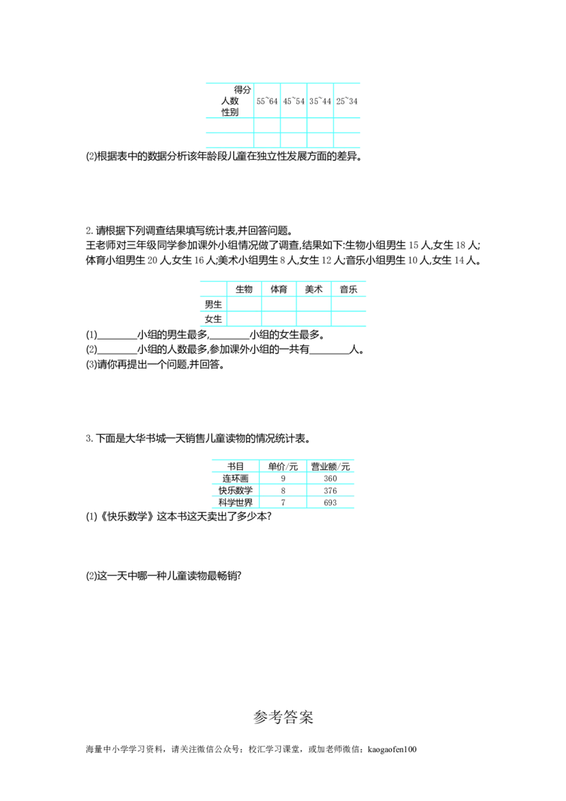 小学三年级下册（三下）人教版数学第三单元检测.1._小学1-6年级全部试卷_数学_三年级_3-8-4、小学三年级数学下册_3-8-4-2、练习题、作业、试题、试卷_人教版_单元测试卷