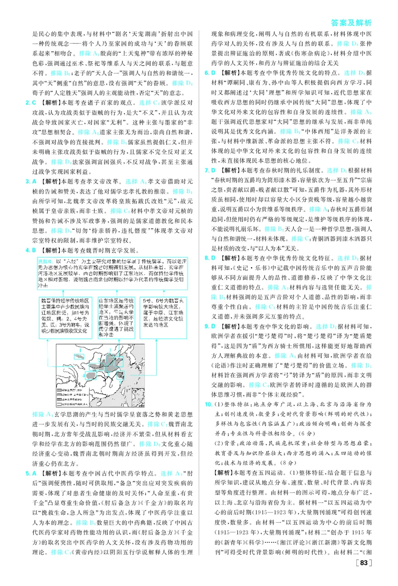 第一单元_历史_2026春高中必刷题历史选修3RJ_答案历史选修3
