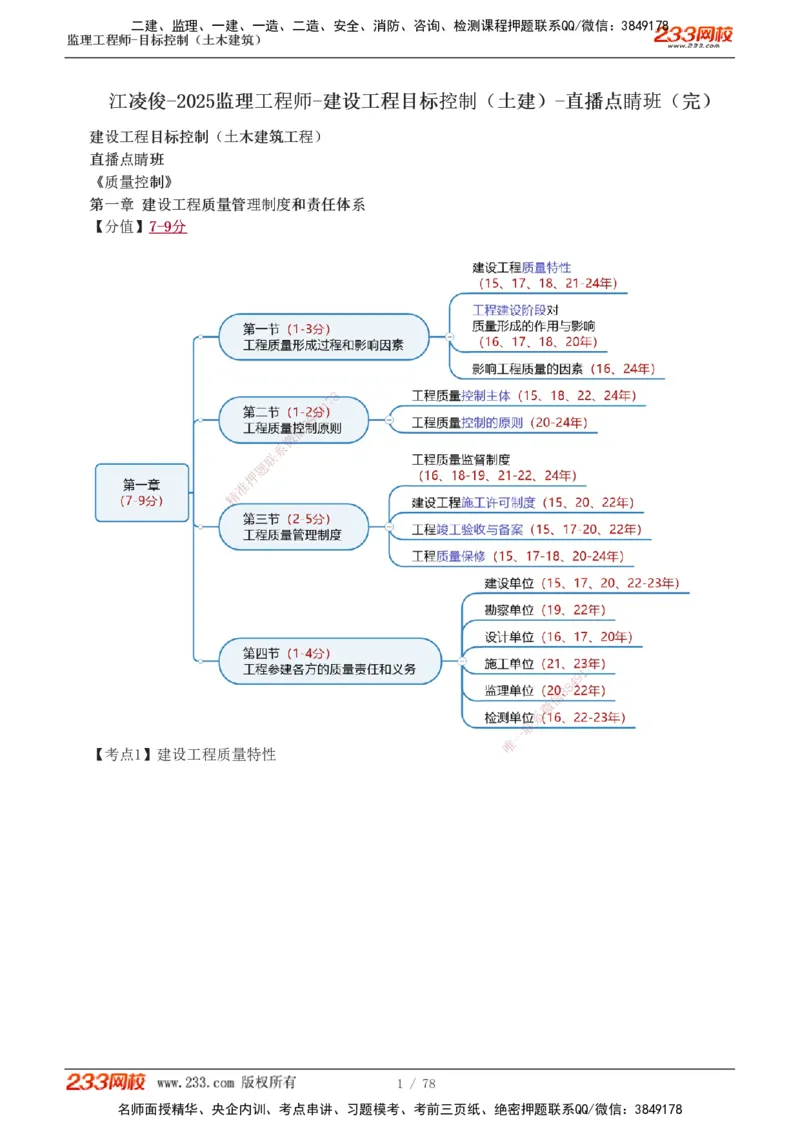 直播点睛班（完）_监理工程师_2025监理工程师_2025年监理工程师SVIP_2025年监理土建控制SVIP_04-冲刺串讲✿考点强化✿小灶集训_21-控制《直播点睛班》江凌俊233