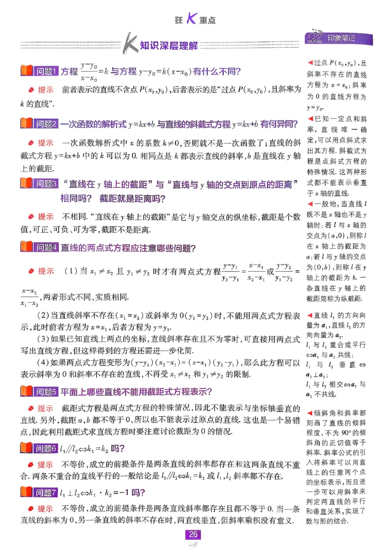 狂K重点(1)_数学_2026版高中必刷题数学《人教B版》_2026版高中必刷题数学选择性必修一人教B版