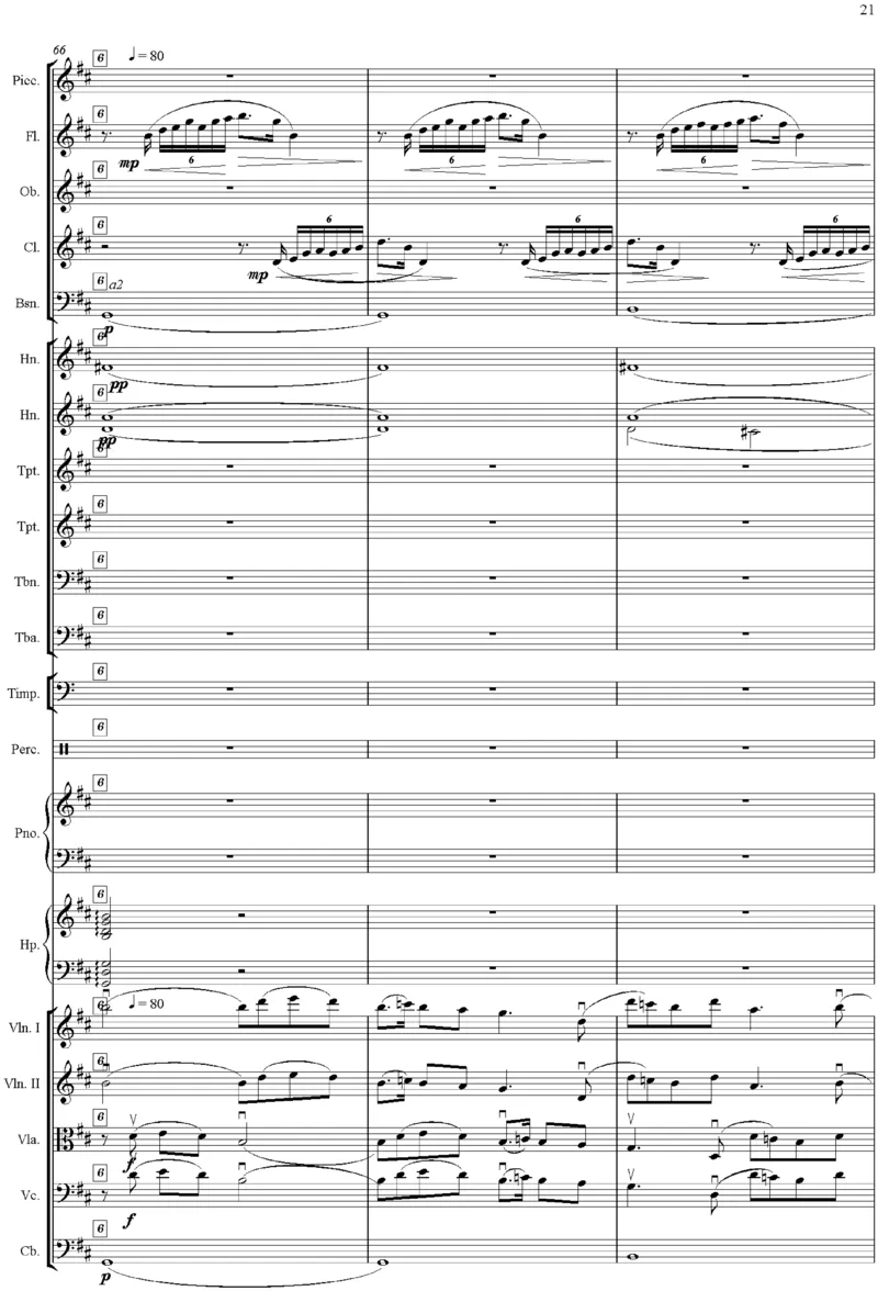 吕其明：管弦乐作品《红旗颂》总谱完整版_一万首著名钢琴曲谱哈农贝多芬合集视频教学电子版高清无水印可打印_08名曲总谱合集