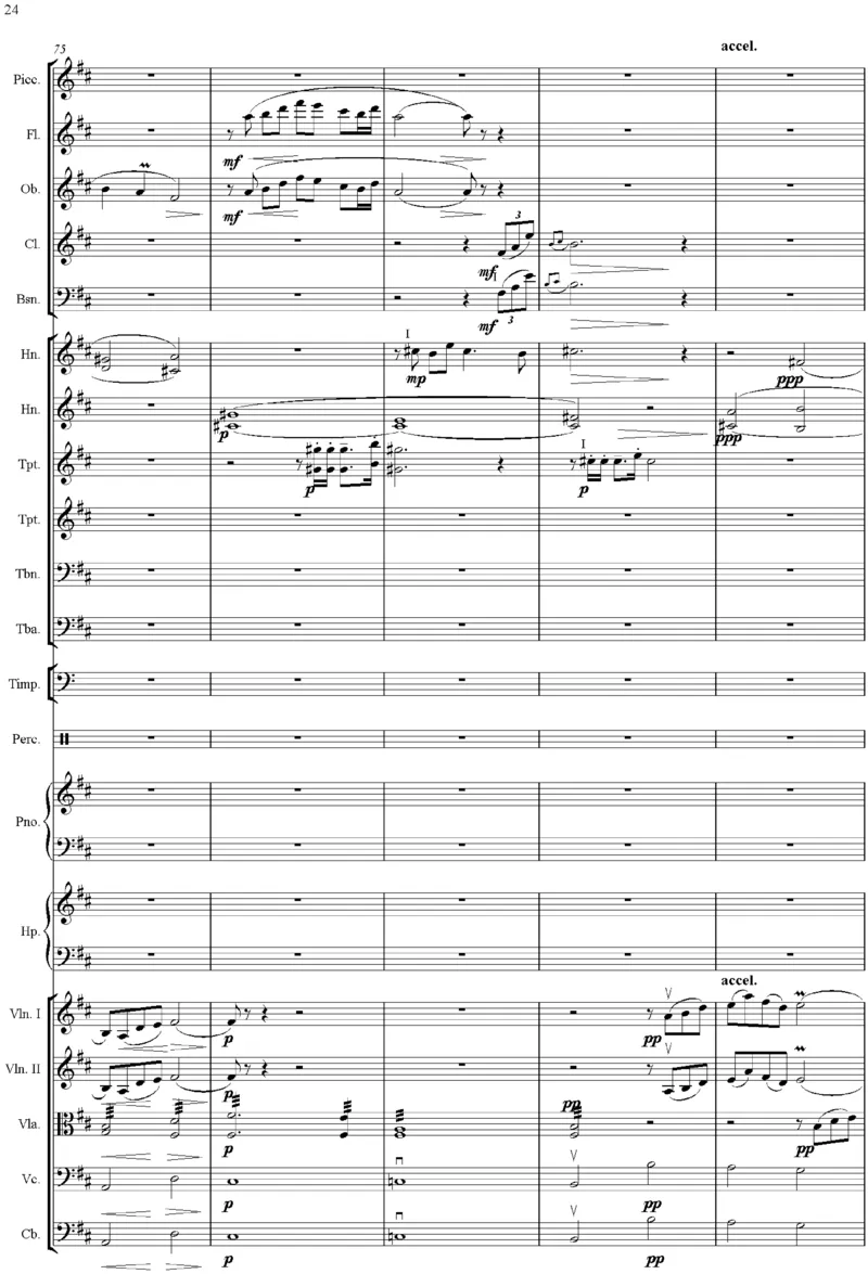 吕其明：管弦乐作品《红旗颂》总谱完整版_一万首著名钢琴曲谱哈农贝多芬合集视频教学电子版高清无水印可打印_08名曲总谱合集