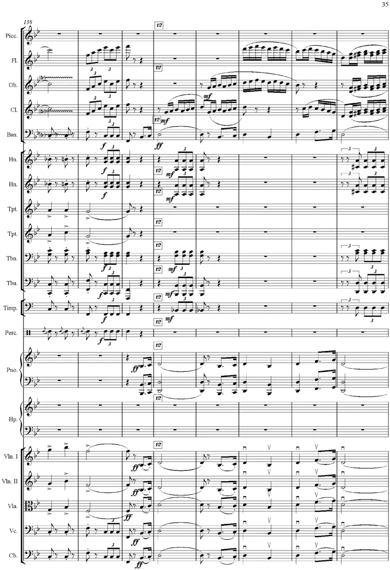 吕其明：管弦乐作品《红旗颂》总谱完整版_一万首著名钢琴曲谱哈农贝多芬合集视频教学电子版高清无水印可打印_08名曲总谱合集