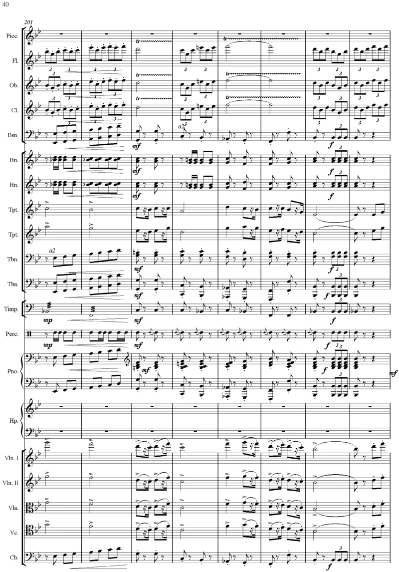 吕其明：管弦乐作品《红旗颂》总谱完整版_一万首著名钢琴曲谱哈农贝多芬合集视频教学电子版高清无水印可打印_08名曲总谱合集