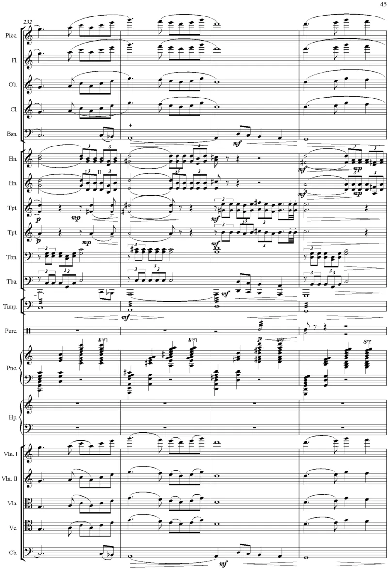 吕其明：管弦乐作品《红旗颂》总谱完整版_一万首著名钢琴曲谱哈农贝多芬合集视频教学电子版高清无水印可打印_08名曲总谱合集