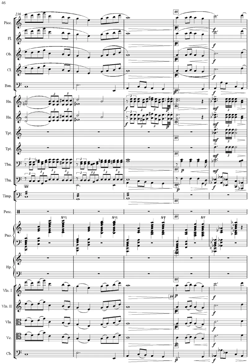 吕其明：管弦乐作品《红旗颂》总谱完整版_一万首著名钢琴曲谱哈农贝多芬合集视频教学电子版高清无水印可打印_08名曲总谱合集