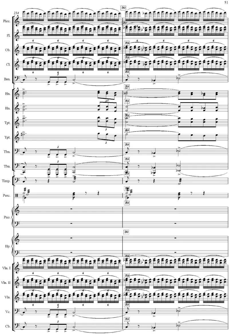 吕其明：管弦乐作品《红旗颂》总谱完整版_一万首著名钢琴曲谱哈农贝多芬合集视频教学电子版高清无水印可打印_08名曲总谱合集