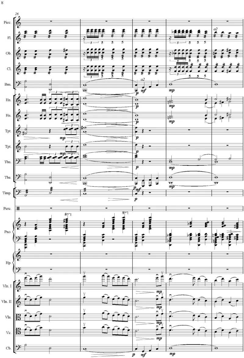 吕其明：管弦乐作品《红旗颂》总谱完整版_一万首著名钢琴曲谱哈农贝多芬合集视频教学电子版高清无水印可打印_08名曲总谱合集