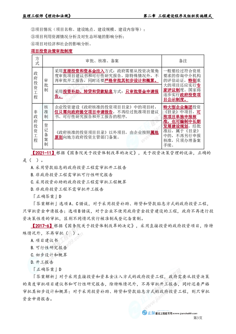 第二章　工程建设程序及组织实施模式_监理工程师_2025监理工程师_2025年监理工程师-各大机构_2025年监理-概论_机构2-JG_01.精讲班-徐.云博_讲义_章节版讲义