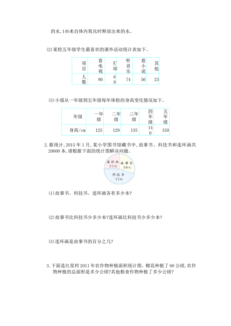 第七单元测试卷4（含答案）_小学1-6年级全部试卷_数学_六年级_3-11-3、小学六年级数学上册_3-11-3-2、练习题、作业、试题、试卷_人教版_单元测试卷