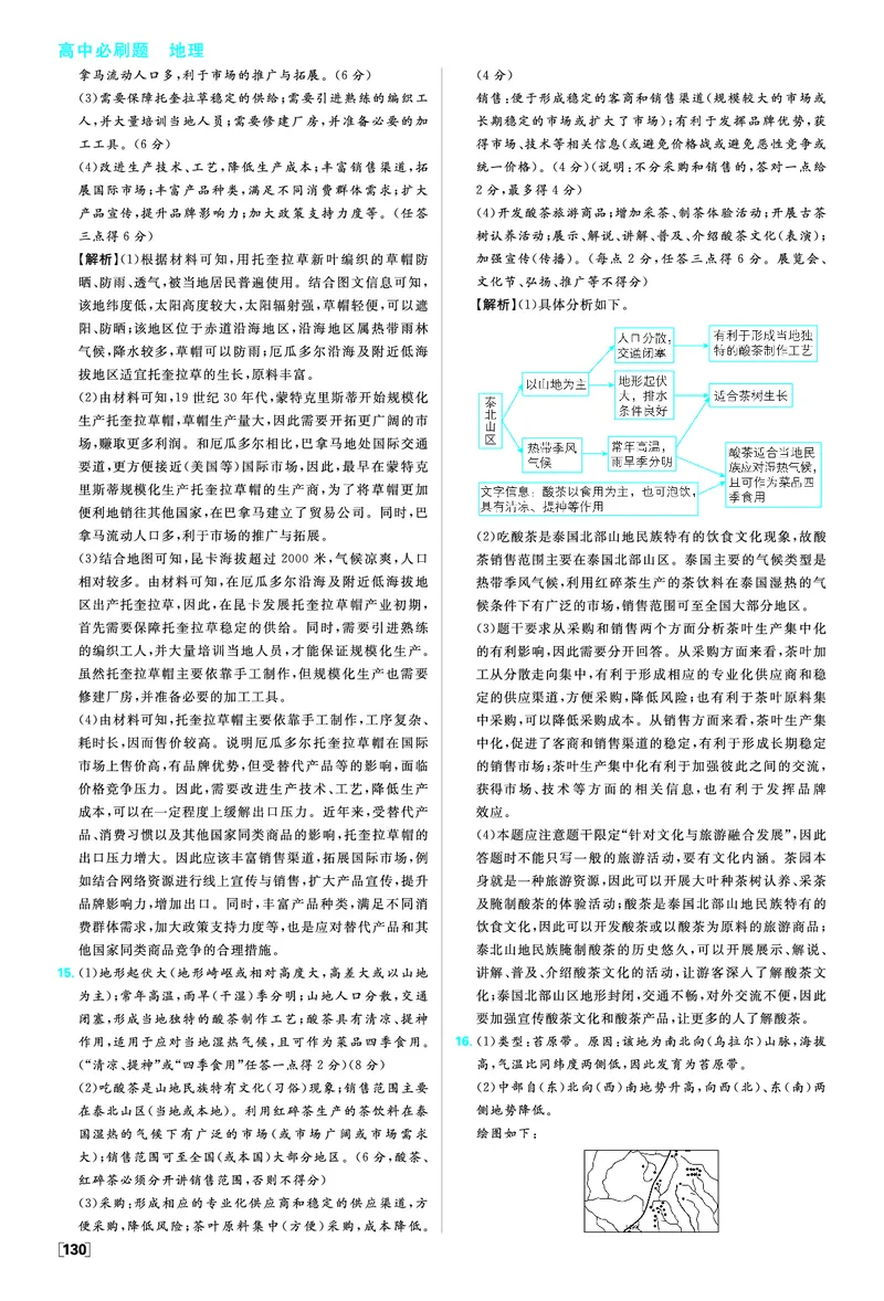 第二单元_地理_高中必刷题地理区域_答案区域地理