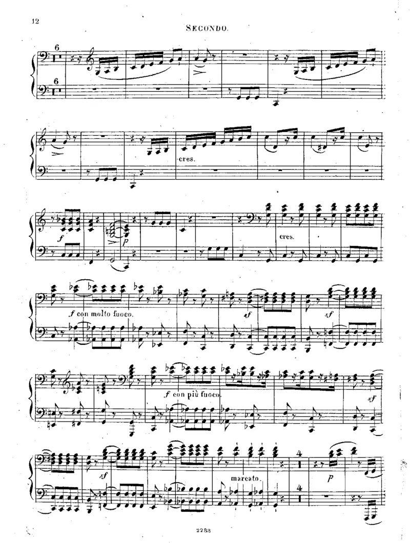 回旋曲3_Rondos_Piano_Duet_Op111_一万首著名钢琴曲谱哈农贝多芬合集视频教学电子版高清无水印可打印_1古典钢琴知名音乐家谱_库劳钢琴谱全集