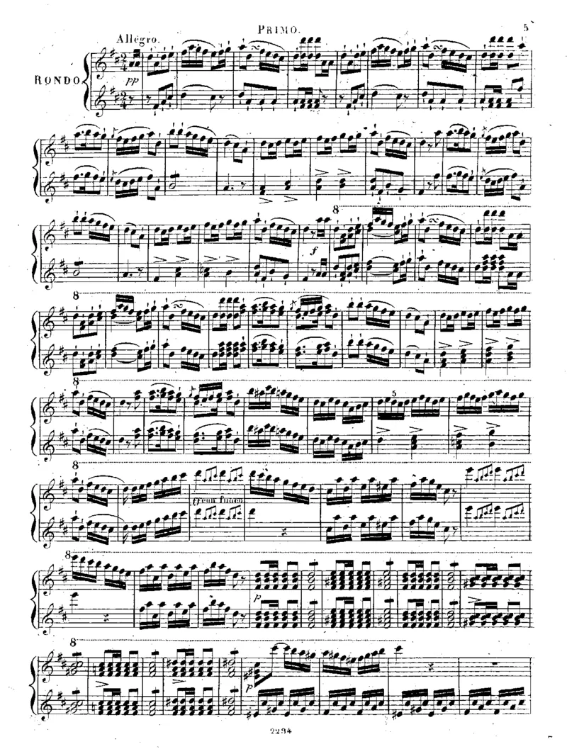 回旋曲3_Rondos_Piano_Duet_Op111_一万首著名钢琴曲谱哈农贝多芬合集视频教学电子版高清无水印可打印_1古典钢琴知名音乐家谱_库劳钢琴谱全集