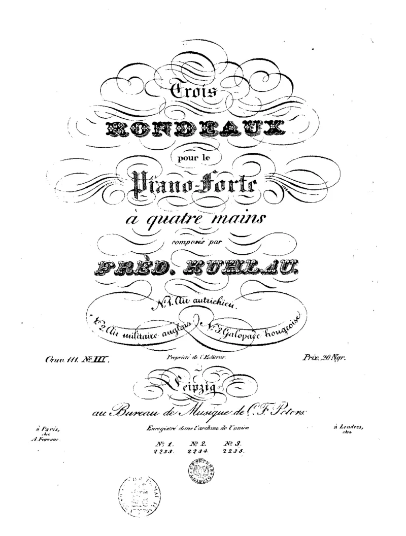 回旋曲3_Rondos_Piano_Duet_Op111_一万首著名钢琴曲谱哈农贝多芬合集视频教学电子版高清无水印可打印_1古典钢琴知名音乐家谱_库劳钢琴谱全集