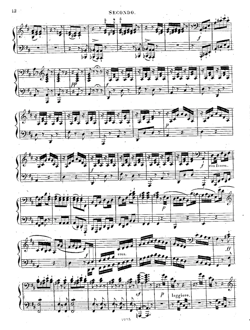 回旋曲3_Rondos_Piano_Duet_Op111_一万首著名钢琴曲谱哈农贝多芬合集视频教学电子版高清无水印可打印_1古典钢琴知名音乐家谱_库劳钢琴谱全集