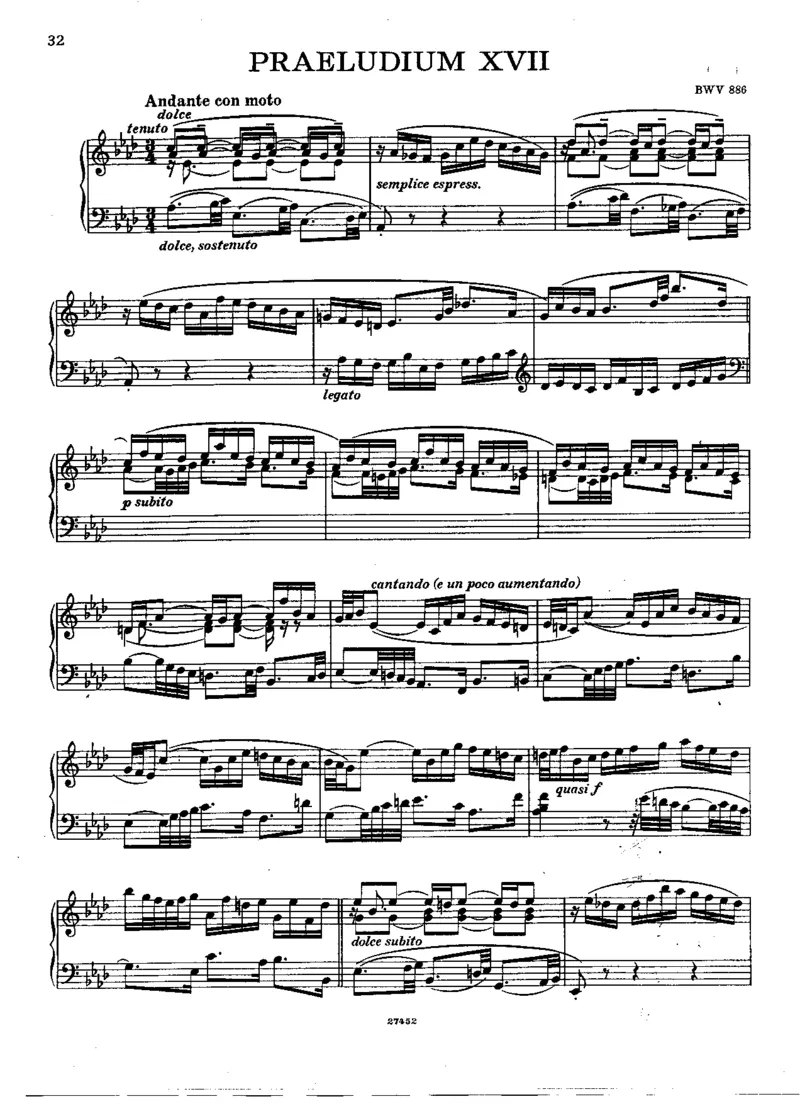 巴赫-平均律第二册（布索尼版）_一万首著名钢琴曲谱哈农贝多芬合集视频教学电子版高清无水印可打印_1古典钢琴知名音乐家谱_巴赫钢琴谱全集_平均律（布索尼版）