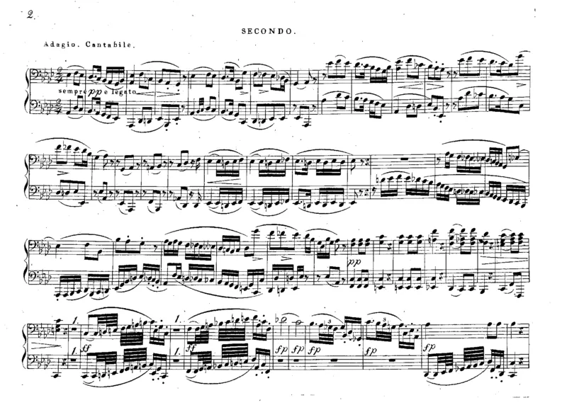 回旋曲Adagio_Rondo_Piano_4hands_Op124_一万首著名钢琴曲谱哈农贝多芬合集视频教学电子版高清无水印可打印_1古典钢琴知名音乐家谱_库劳钢琴谱全集