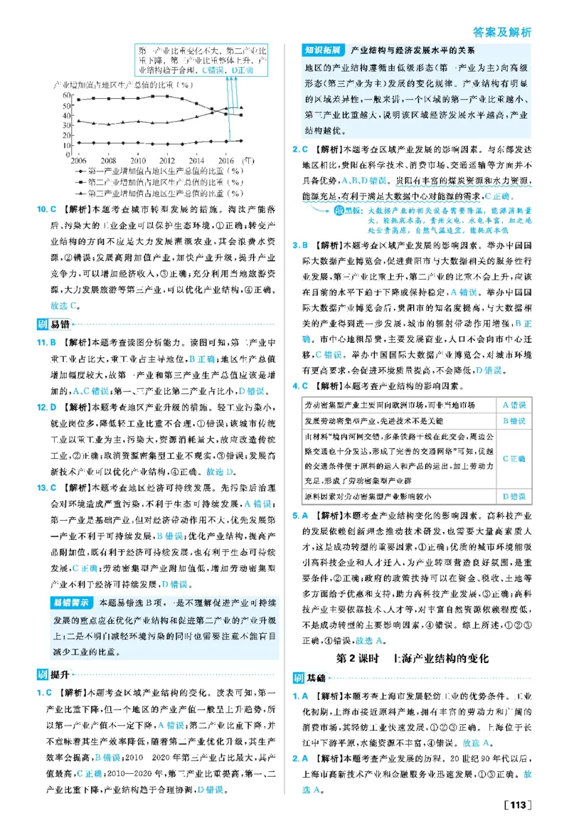 第三章_地理_2026版高中必刷题地理《人教》_2026春高中必刷题地理选修2RJ_答案地理选修2