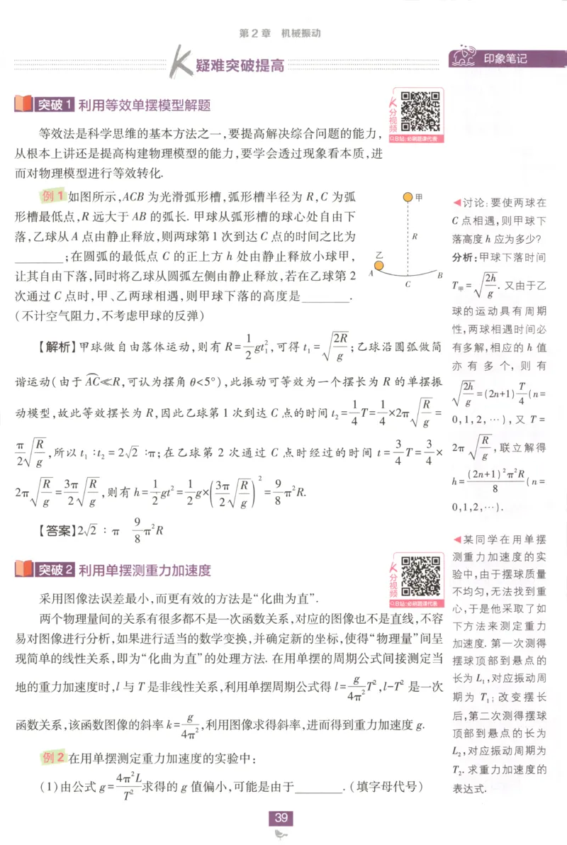 狂K重点_2026版高中必刷题_物理_2026版高中必刷题物理鲁科版_高中必刷题物理选修一LK