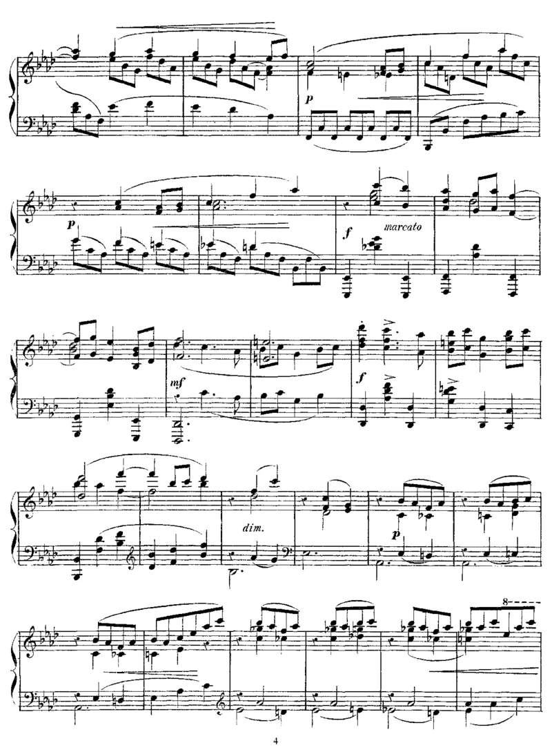 浪漫圆舞曲_一万首著名钢琴曲谱哈农贝多芬合集视频教学电子版高清无水印可打印_1古典钢琴知名音乐家谱_德彪西钢琴谱全集