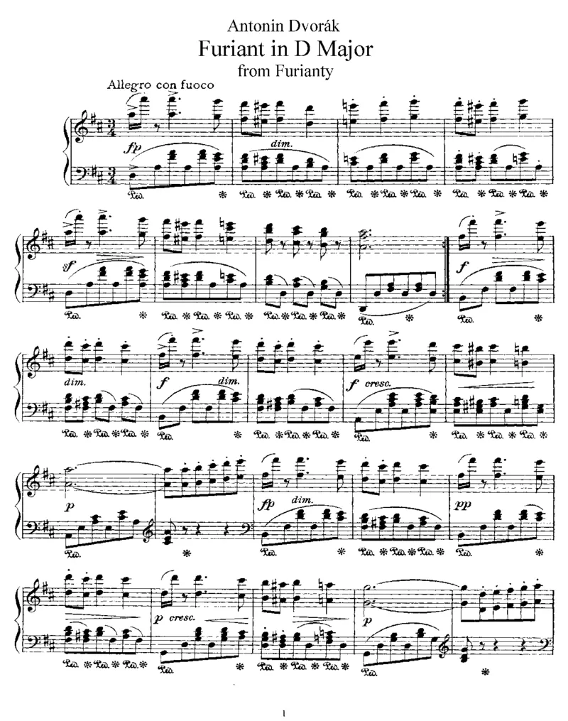 富瑞安特舞曲FuriantinD,Op42_一万首著名钢琴曲谱哈农贝多芬合集视频教学电子版高清无水印可打印_1古典钢琴知名音乐家谱_德沃夏克钢琴谱全集