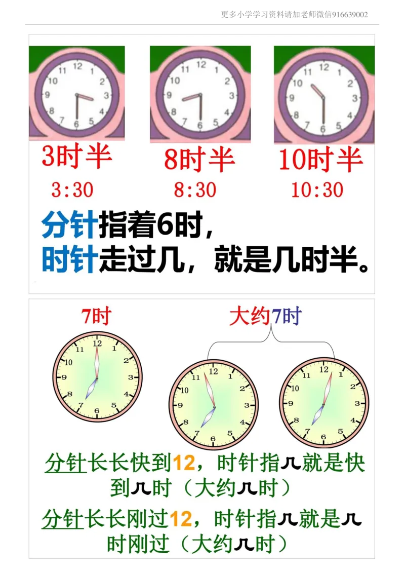 小学二年级上册数学教案-认识时钟时间_小学1-6年级全部试卷_数学_二年级_3-7-3、小学二年级数学上册_3-7-3-3、课件、讲义、教案