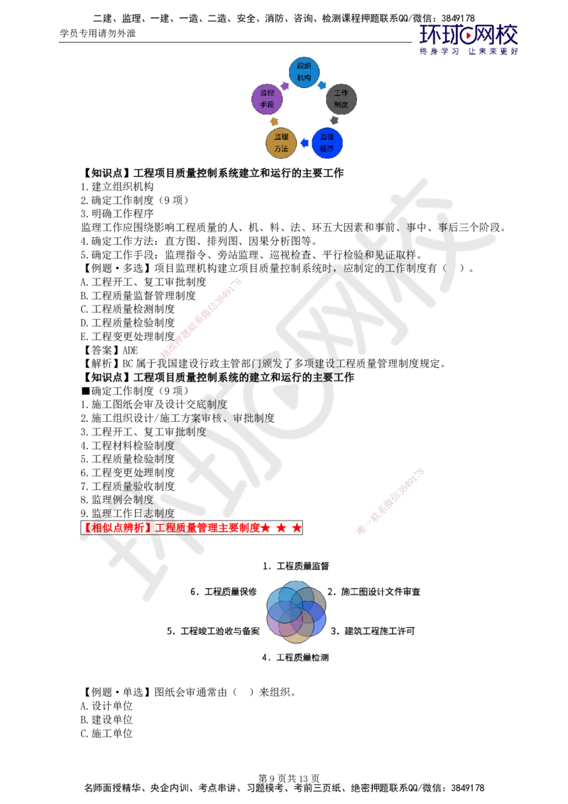 第7讲质量：精题必练（二）_监理工程师_2025监理工程师_2025年监理工程师SVIP_2025年监理土建控制SVIP_03-习题精析✿实战特训✿模考通关_讲义