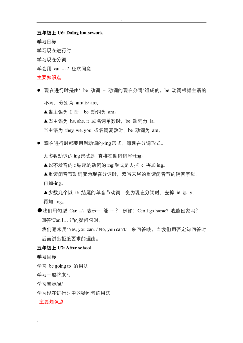 牛津版小学英语五年级下册知识点归纳总结_小学1-6年级全部试卷_英语_五年级_3-10-6、小学五年级英语下册_3-10-6-1、复习、知识点、归纳汇总_其它