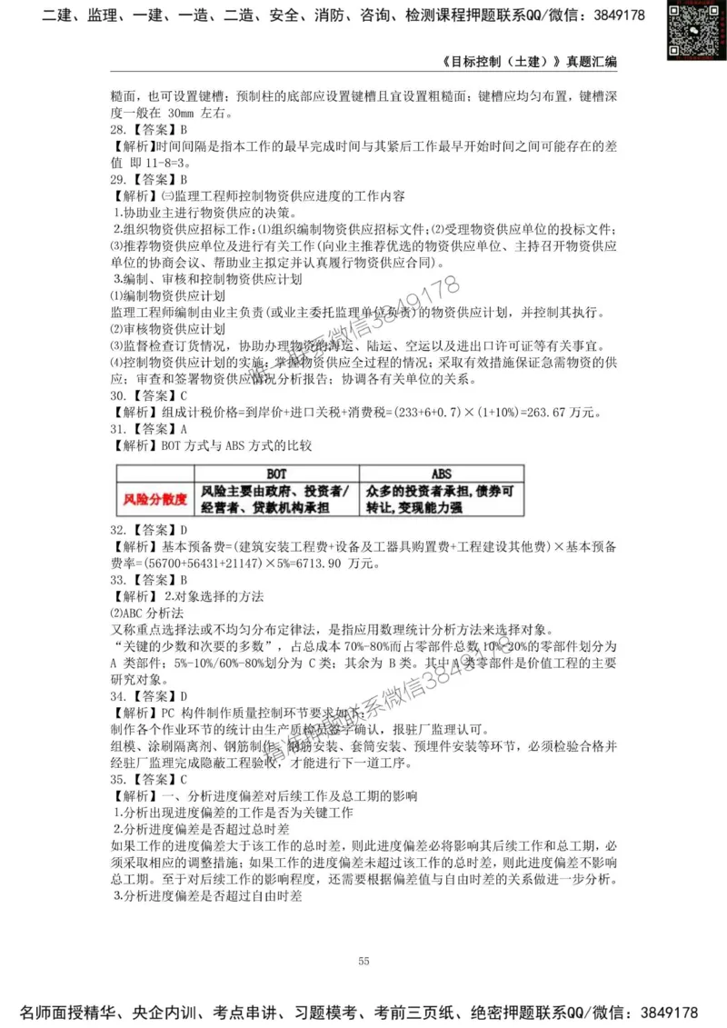 监理工程师《建设工程目标控制（土木建筑工程）》真题汇编（2022-2024）.._监理工程师_2025监理工程师_2025年监理工程师SVIP_2025年监理土建控制SVIP