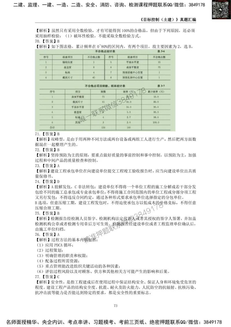 监理工程师《建设工程目标控制（土木建筑工程）》真题汇编（2022-2024）.._监理工程师_2025监理工程师_2025年监理工程师SVIP_2025年监理土建控制SVIP
