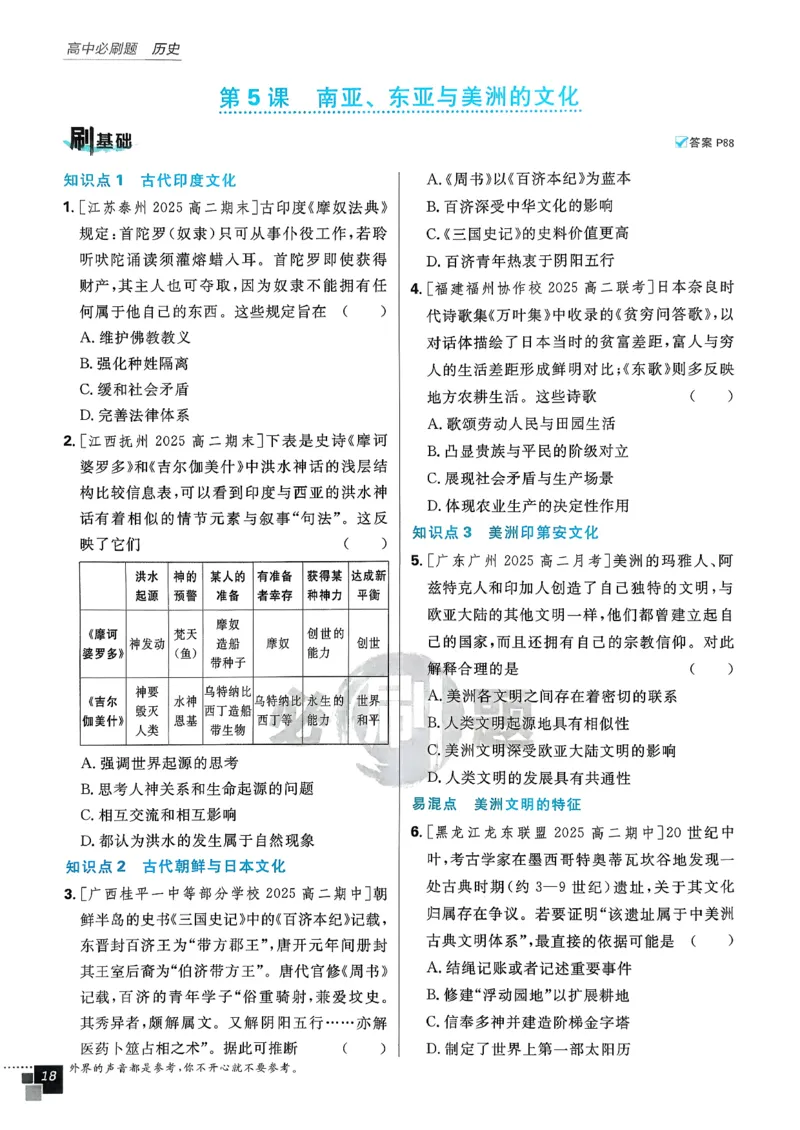 主书历史选修3_历史_2026春高中必刷题历史选修3RJ