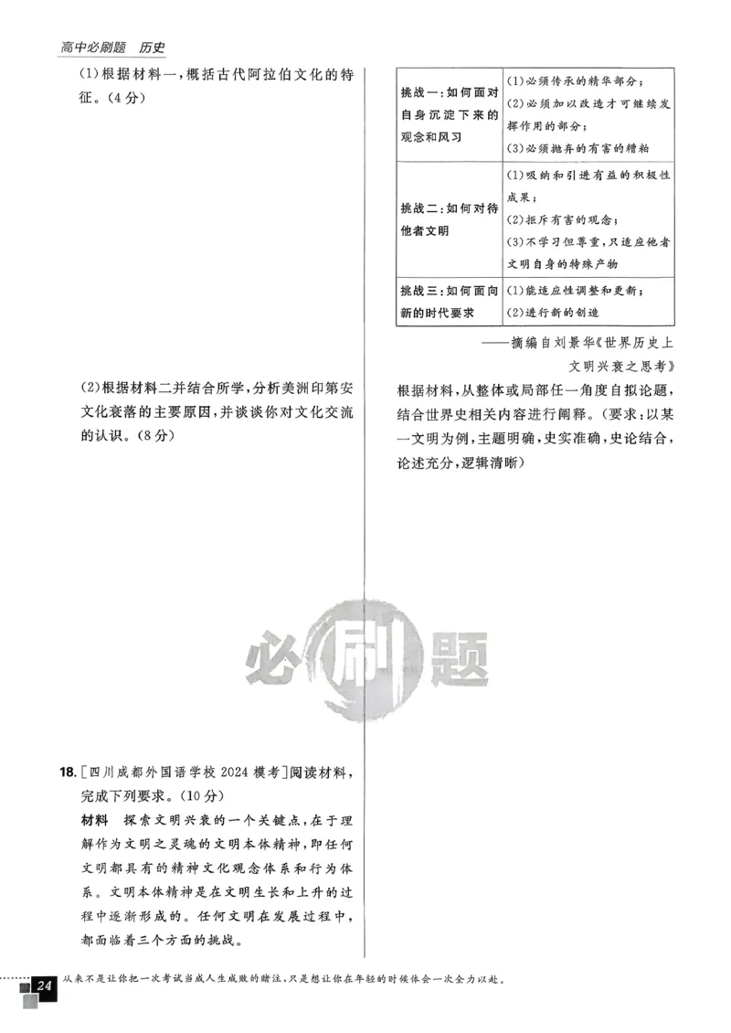 主书历史选修3_历史_2026春高中必刷题历史选修3RJ