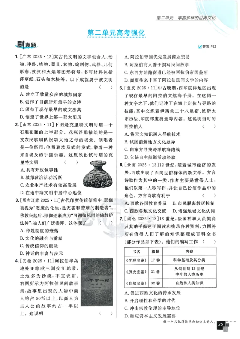 主书历史选修3_历史_2026春高中必刷题历史选修3RJ