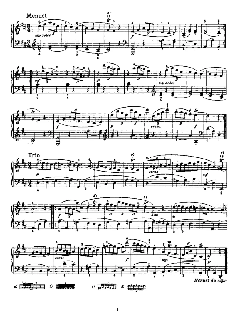 海顿奏鸣曲No.4_一万首著名钢琴曲谱哈农贝多芬合集视频教学电子版高清无水印可打印_1古典钢琴知名音乐家谱_海顿钢琴谱全集