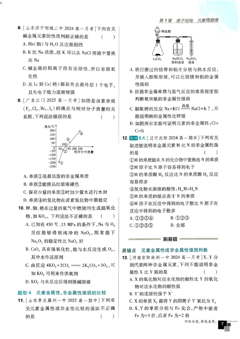 主树化学必修2LK-2_化学_2026版高中必刷题化学《鲁科》_26春化学-鲁科-必修二