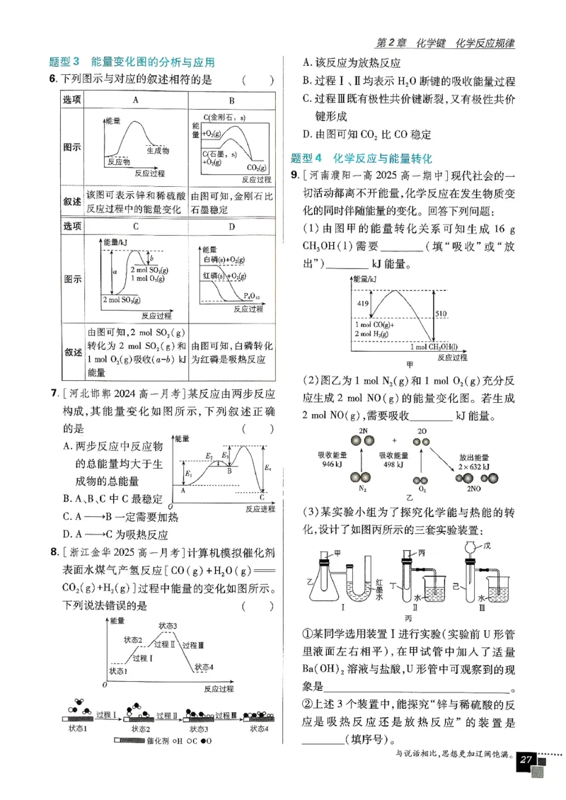 主树化学必修2LK-2_化学_2026版高中必刷题化学《鲁科》_26春化学-鲁科-必修二