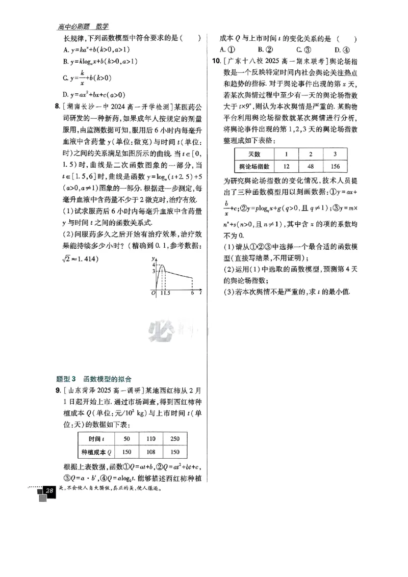 2026版高中必刷题数学RJB必修2_数学_2026版高中必刷题数学《人教B版》_2026版高中必刷题数学必修二人教B版