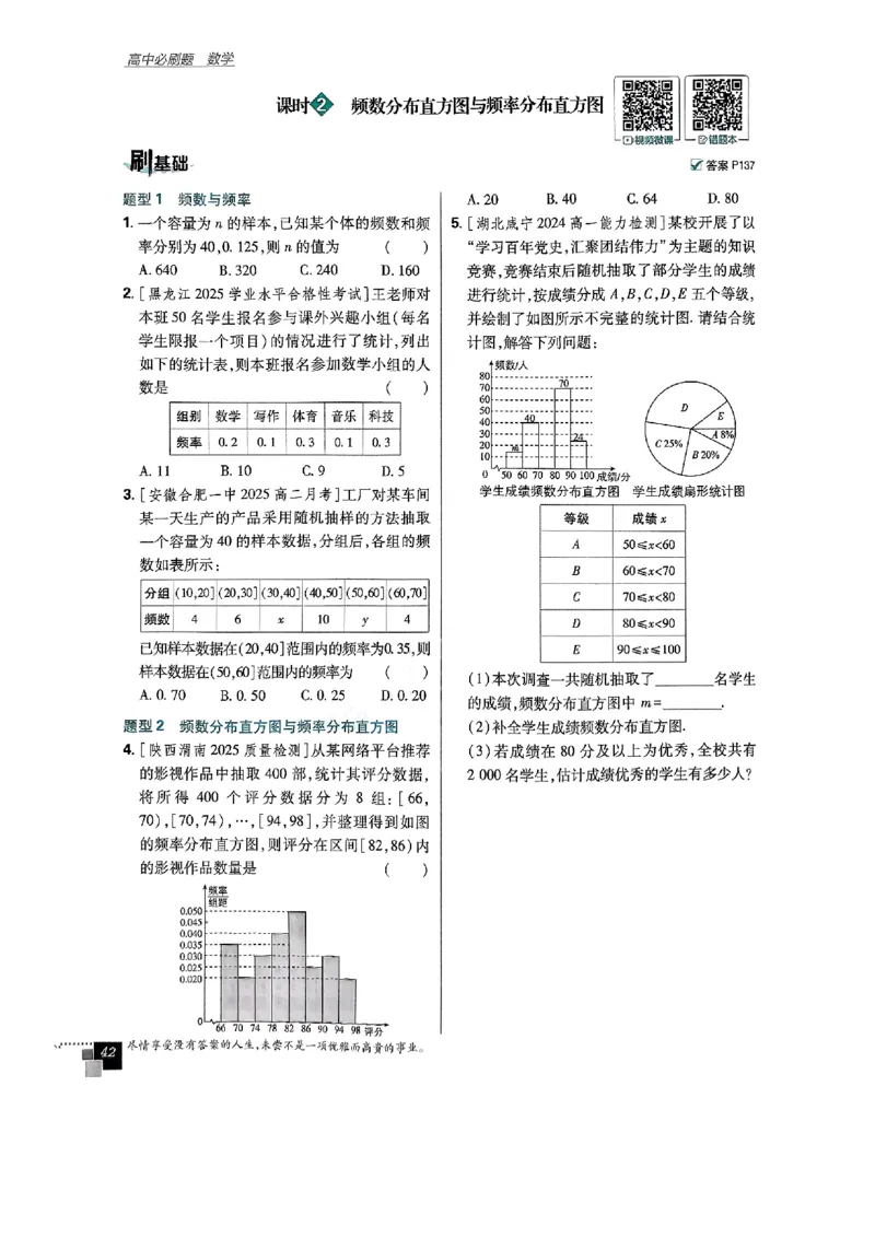 2026版高中必刷题数学RJB必修2_数学_2026版高中必刷题数学《人教B版》_2026版高中必刷题数学必修二人教B版